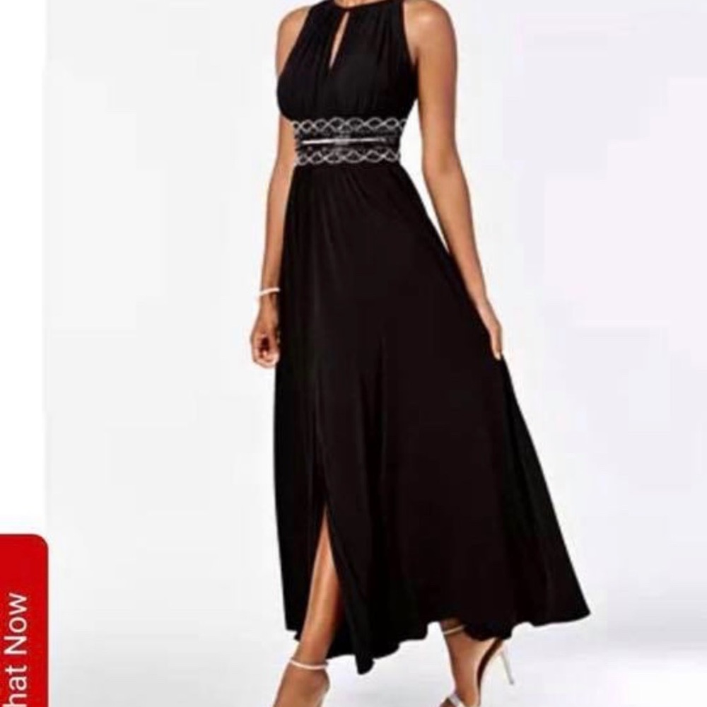 Halter red dress, R&M Richards